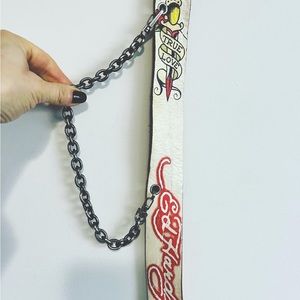 💫SOLD💫Vintage Ed Hardy Leather Belt